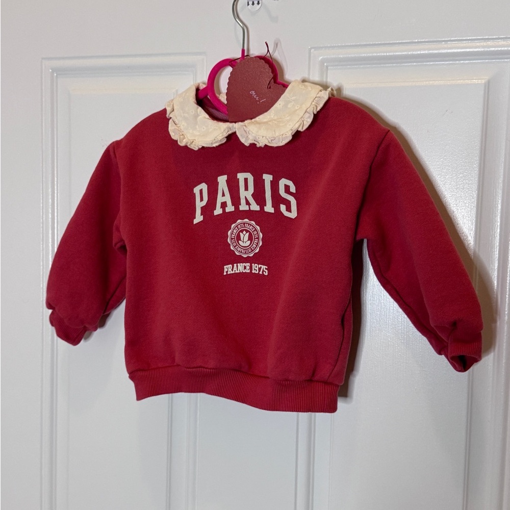 Paris Kids Sweatshirt - Red